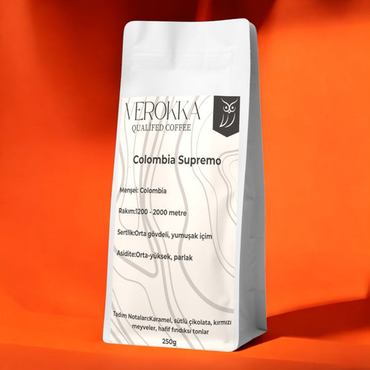Verokka Colombia Supremo: And Dağları'ndan Nitelikli Kahve Keyfi – Çikolata & Fındık Notalı