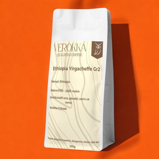 Verokka Ethiopia Yirgacheffe Gr2: Çiçeksi & Narenciye Notalı Eşsiz Etiyopya Kahvesi
