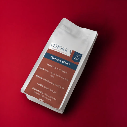 Yoğun ve Dengeli Espresso Kahve  – Kremsi, Düşük Asiditeli ve Güçlü